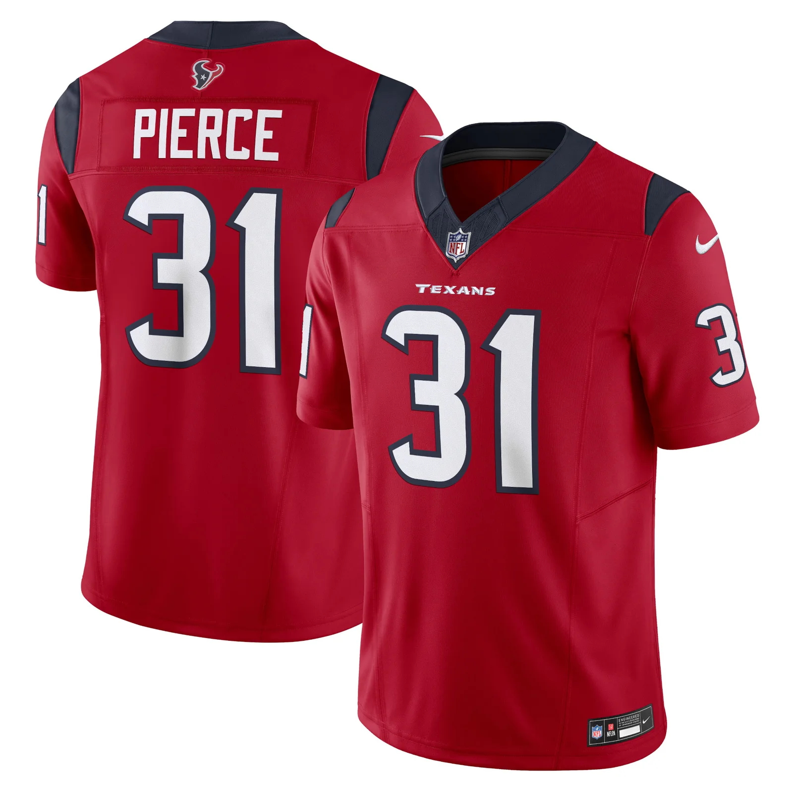 Men'sDameon Pierce Houston Texans Vapor F.U.S.E. Limited Jersey - Red -