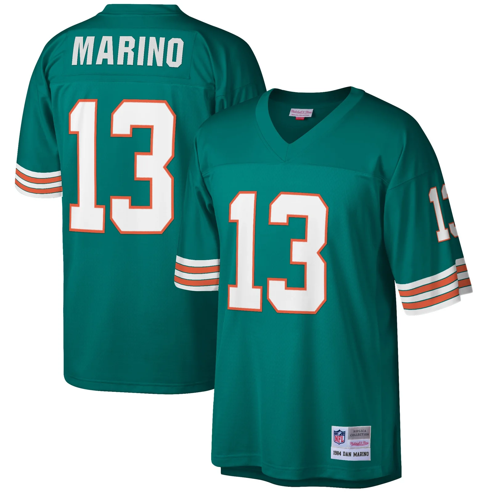 Men'sDan Marino Miami Dolphins Mitchell &amp; Ness 1984 Retired Player Legacy  Jersey - Aqua