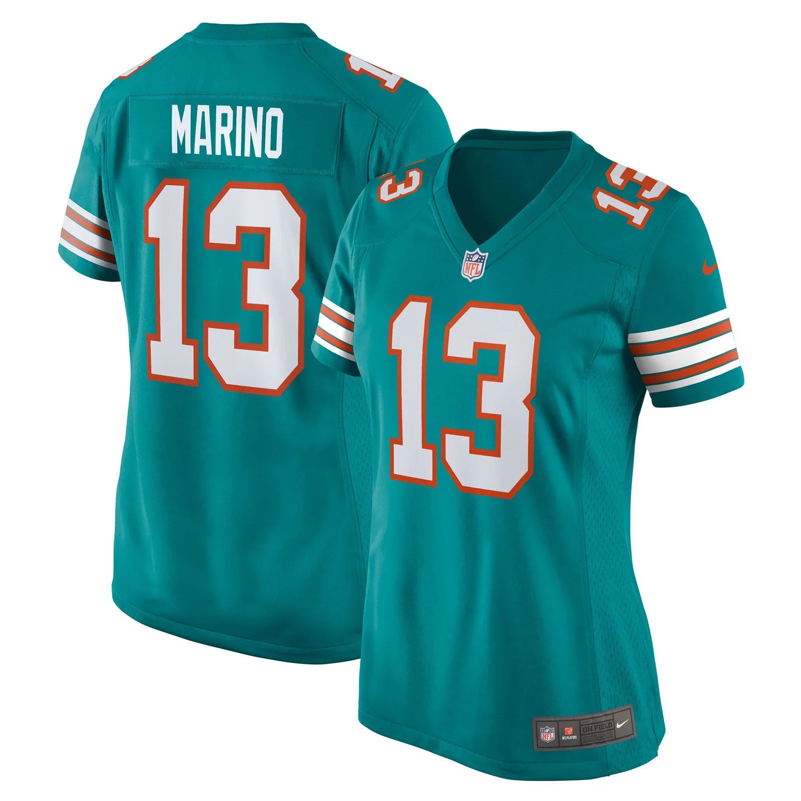 Dan Marino Miami Dolphins Woman's Retired Player Jersey - Aqua -