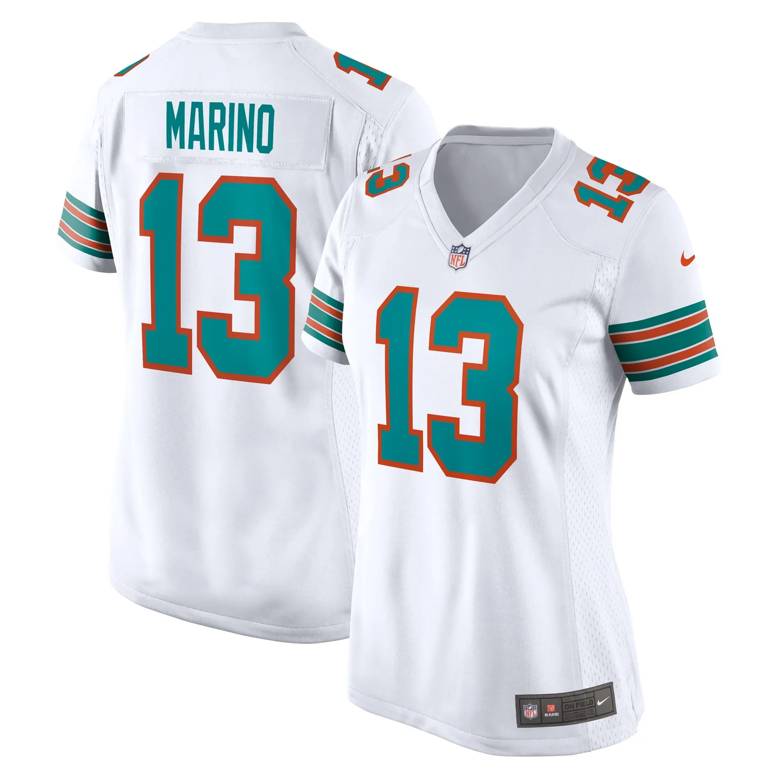 Dan Marino Miami Dolphins Woman's Retired Player Jersey - White -