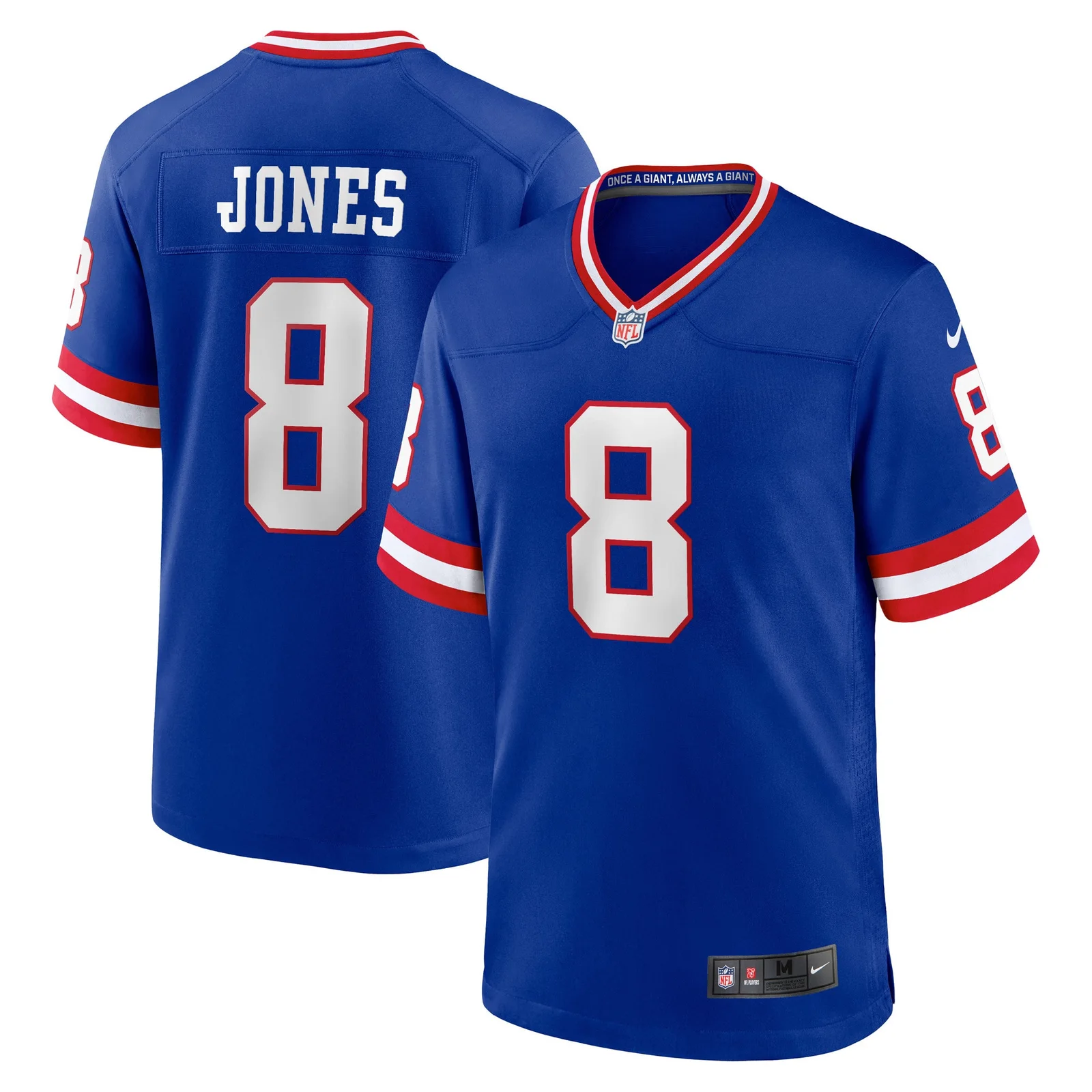 Men's Daniel Jones New York Giants Classic Player Game Jersey - Royal -