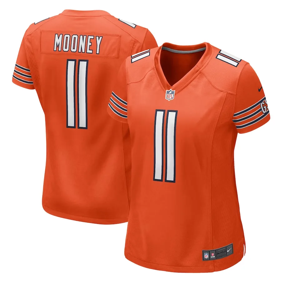 Darnell Mooney Jersey, Orange Woman's, Game Jersey -
