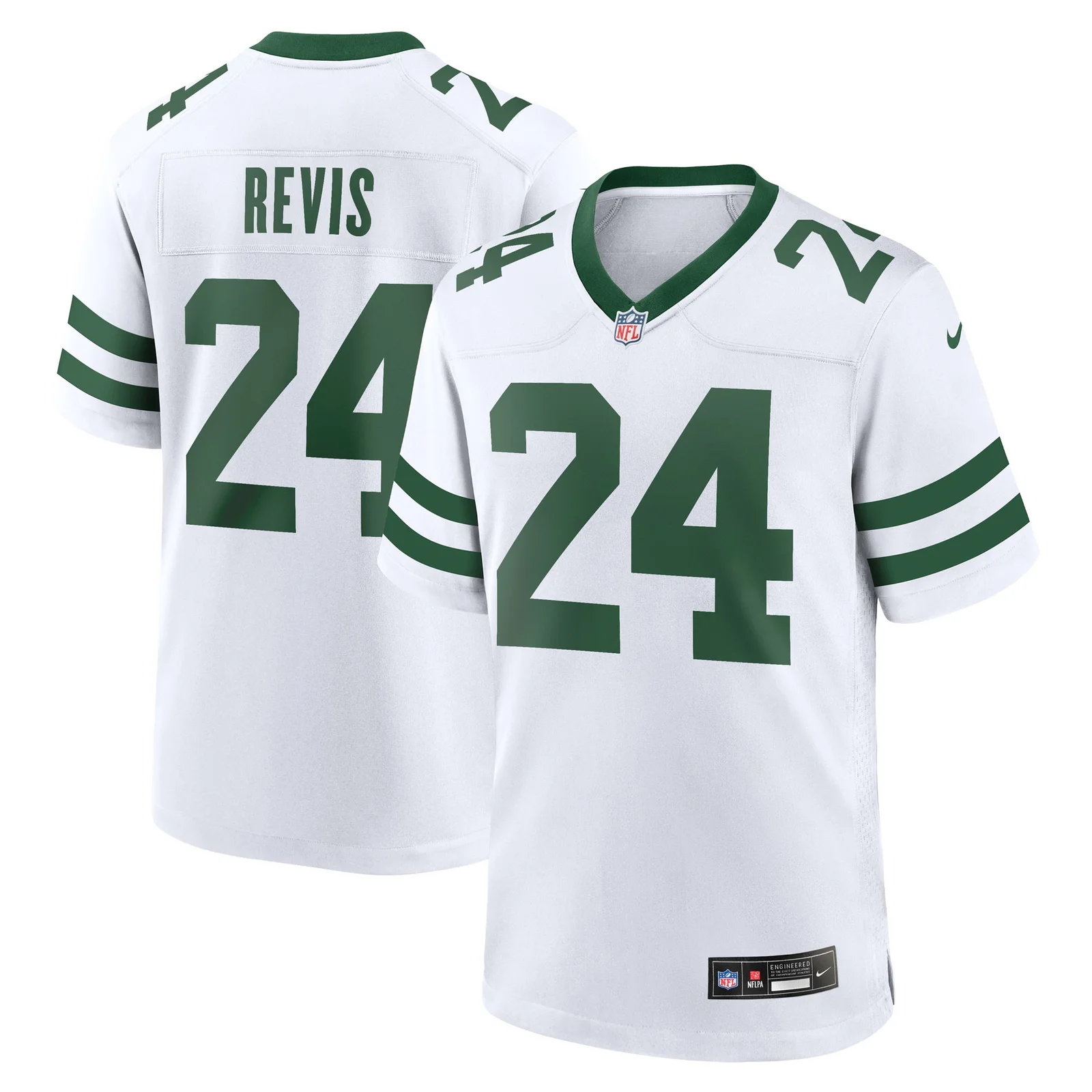 Men'sDarrelle Revis New York Jets Legacy Retired Player Game Jersey - White -