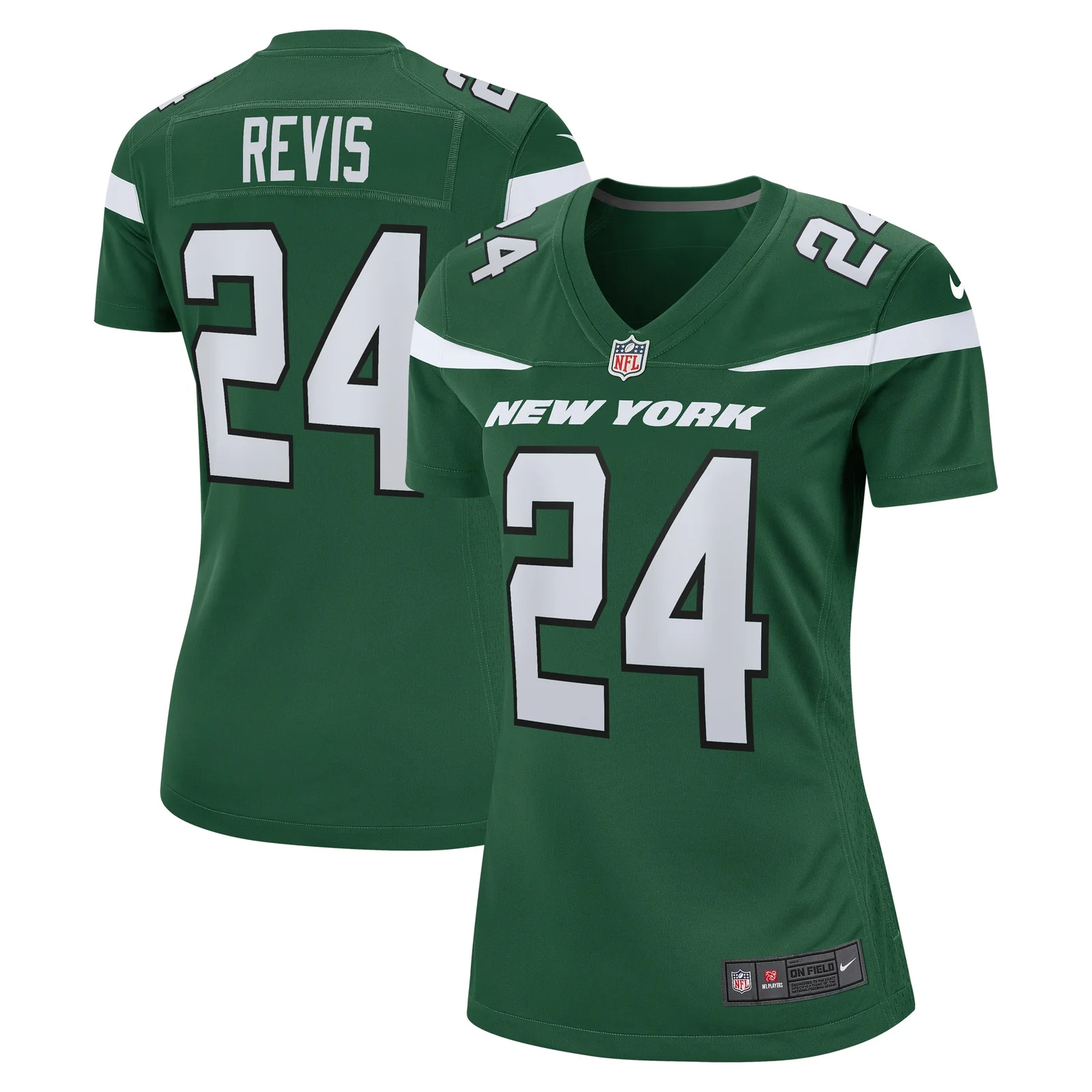 Darrelle Revis New York Jets Woman's Retired Player Game Jersey - Gotham Green -