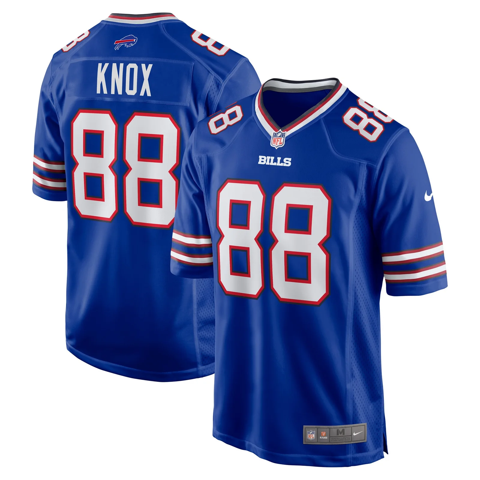 Men'sDawson Knox Buffalo Bills Game Player Jersey - Royal -