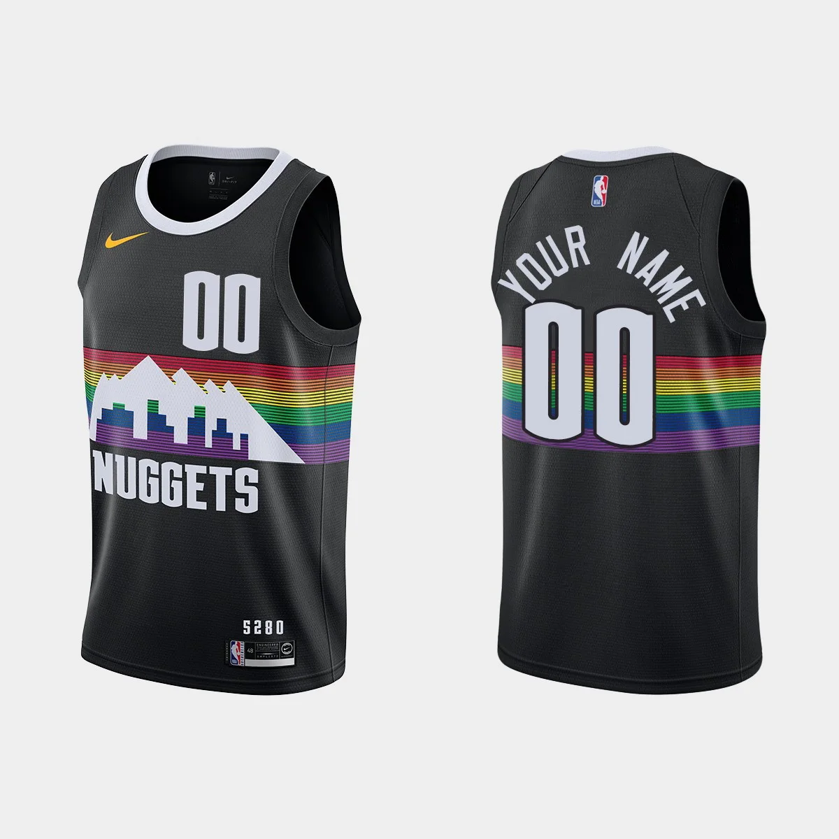 Youth's Custom #00 Denver Nuggets 2019-20 City Jersey -