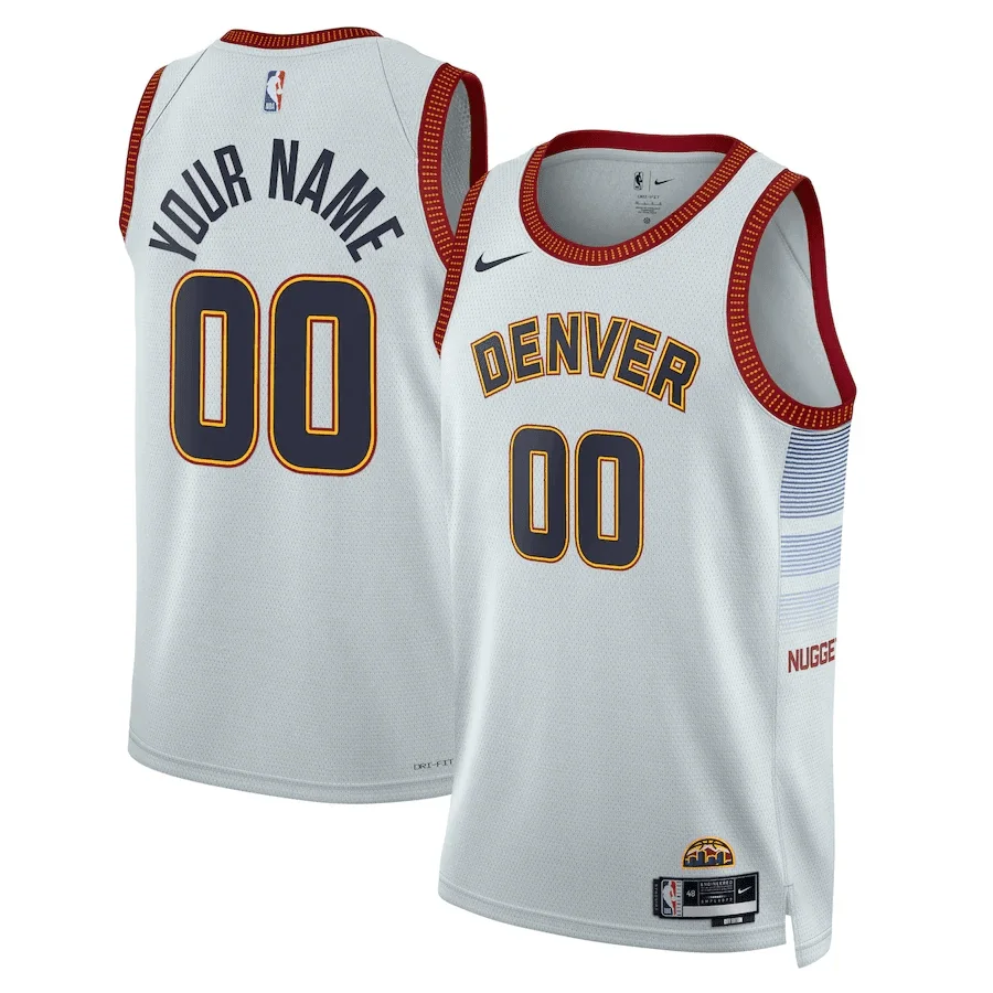 Youth's Custom #00 Denver Nuggets City Edition Swingman Jersey 2022-23 -