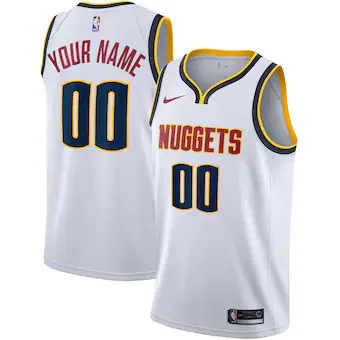 Youth's Denver Nuggets Association Swingman Jersey - Custom - -