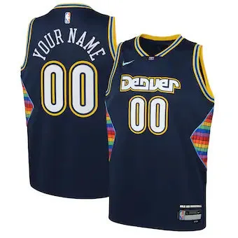 Youth's Denver Nuggets City Edition Swingman Jersey - Custom - -