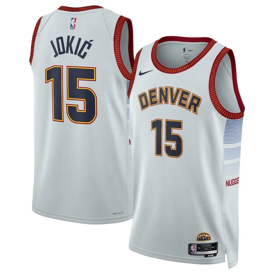 Youth's Nikola Jokic Denver Nuggets 2022/23 Fastbreak Jersey - City Edition - Silver -