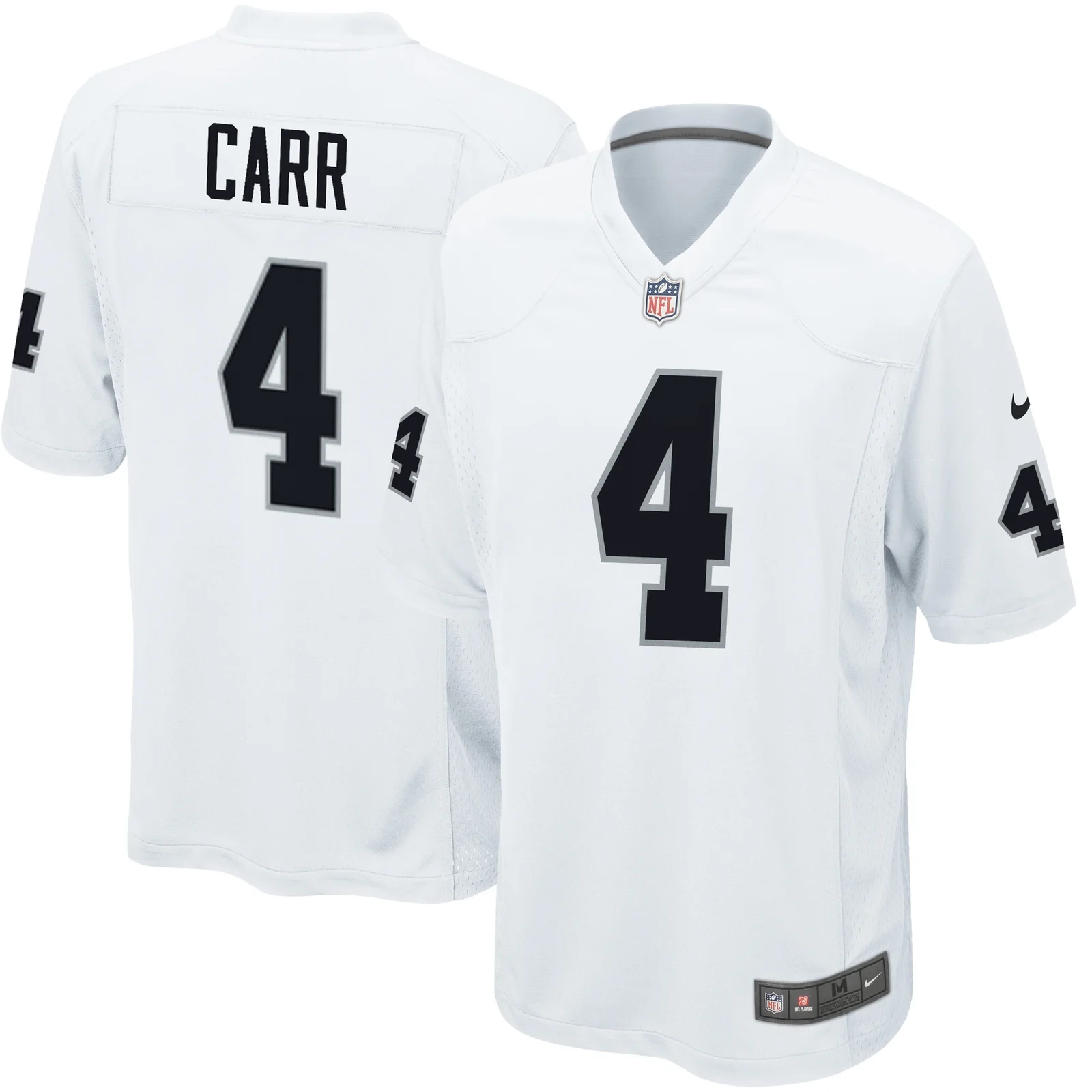 Derek Carr Las Vegas Raiders Youth Game Jersey - White -
