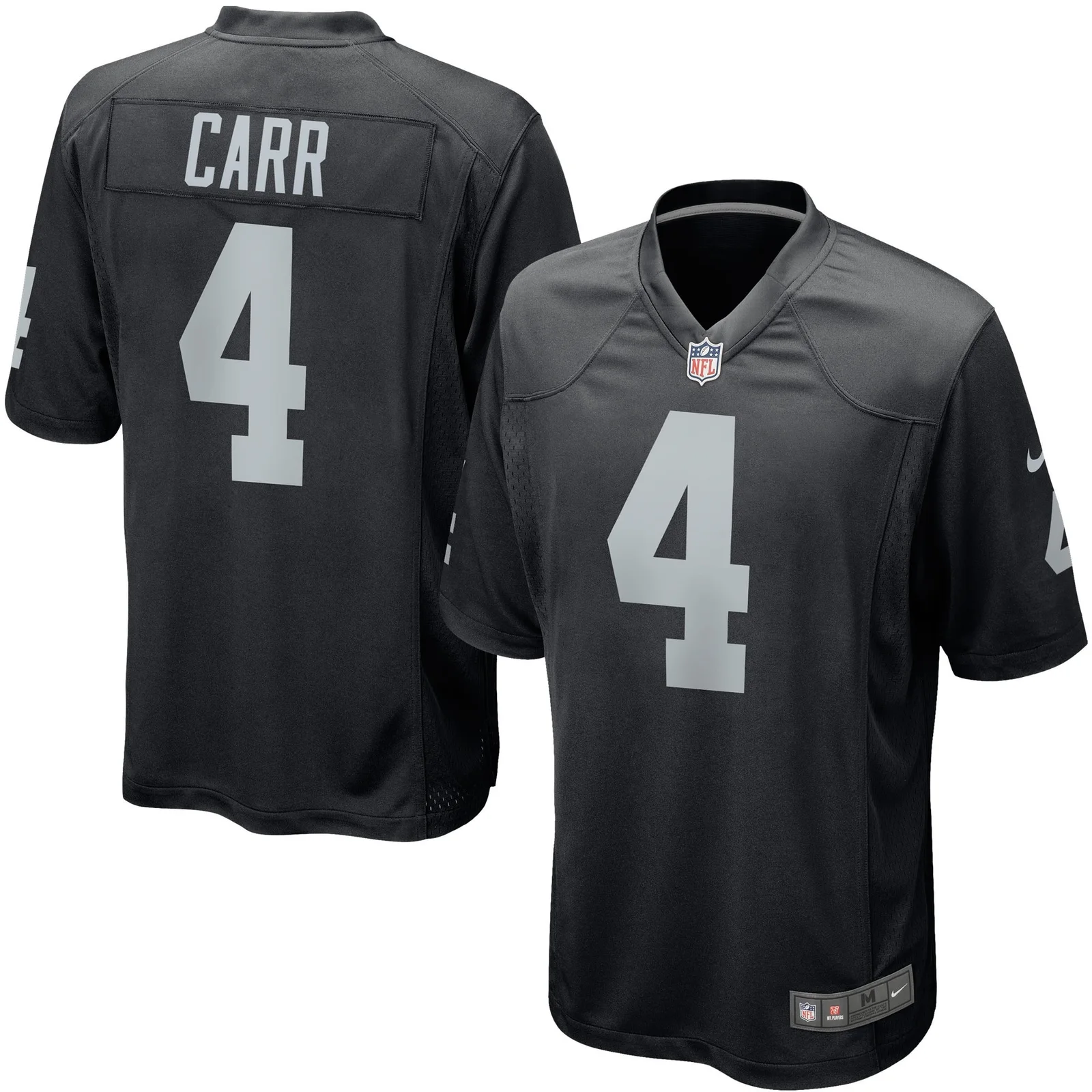 Men's Derek Carr Las Vegas Raiders Game Player Jersey - Black -