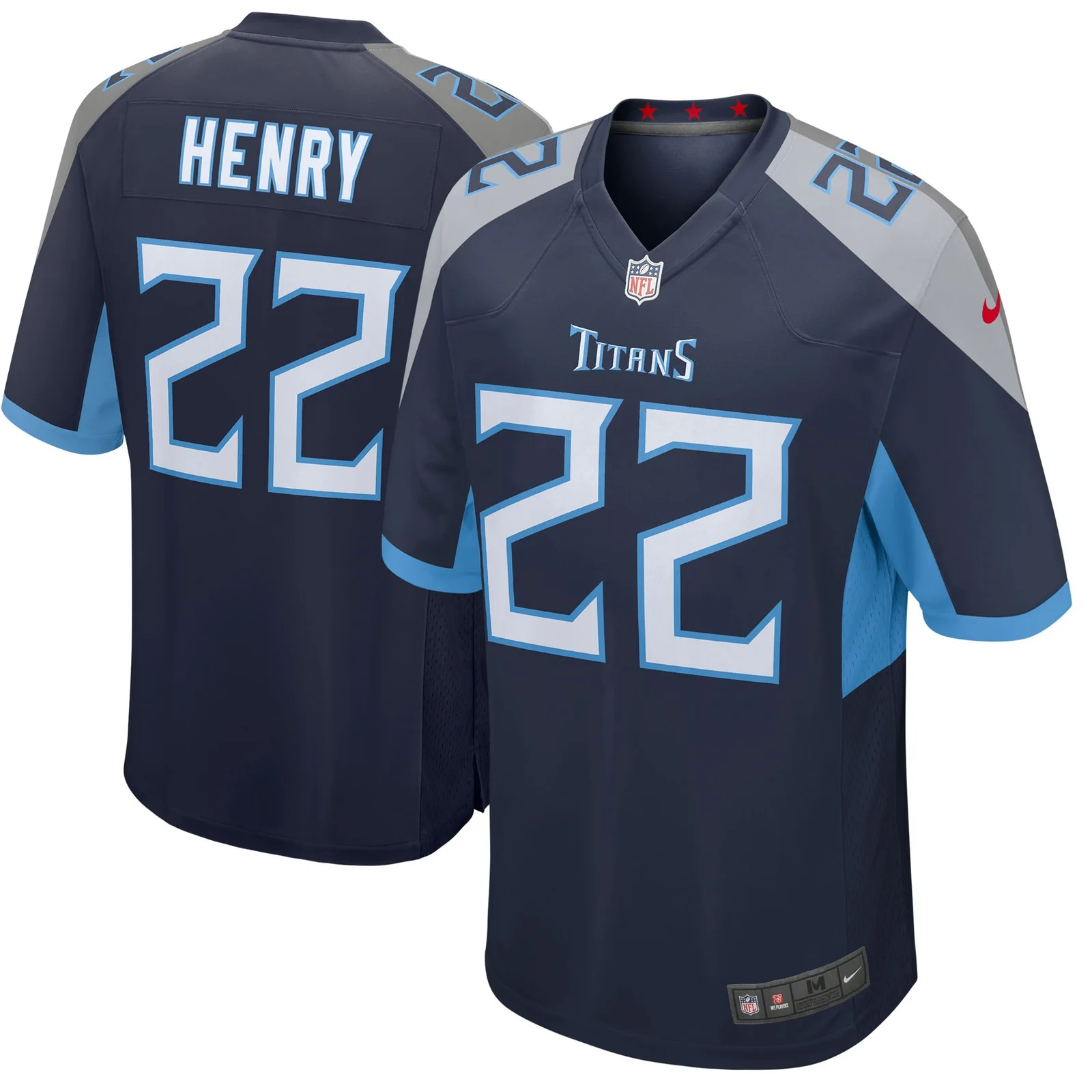 Men's Derrick Henry Tennessee Titans Player Game Jersey - Navy -