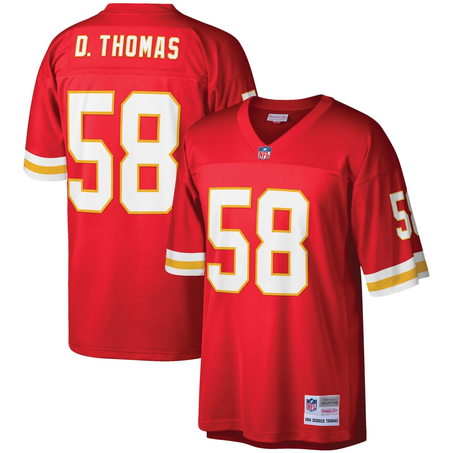 Men's Derrick Thomas Kansas City Chiefs Mitchell &amp; Ness 1994 Legacy  Jersey - Red