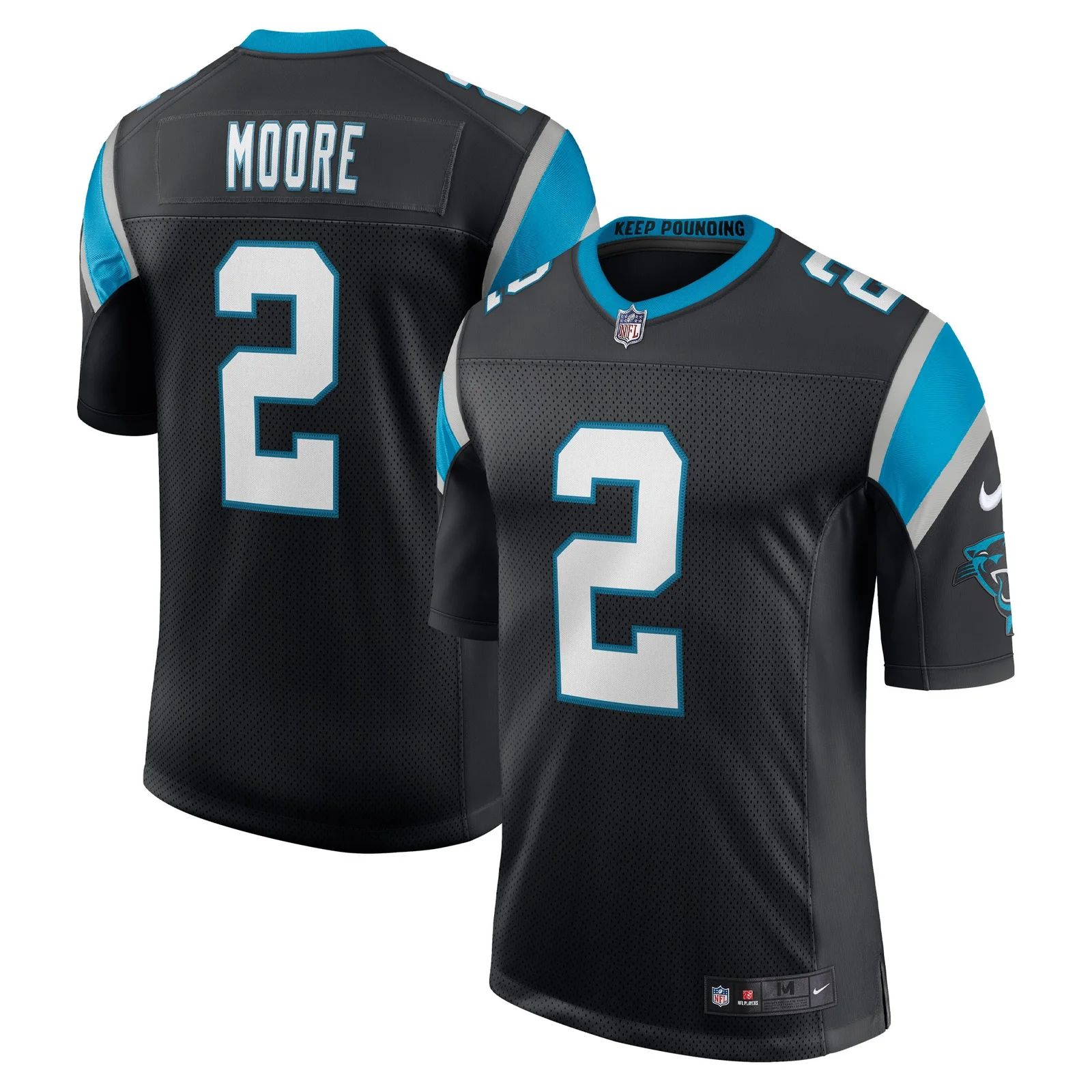 Men's D.J. Moore Carolina Panthers Vapor Limited Jersey - Black -