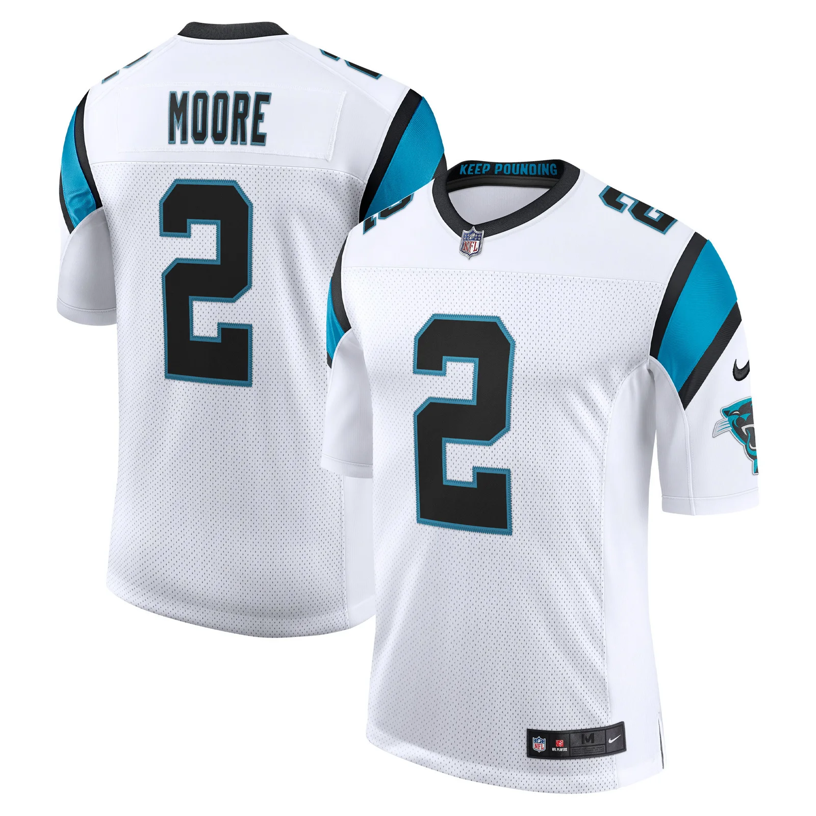 Men's D.J. Moore Carolina Panthers Vapor Limited Jersey - White -