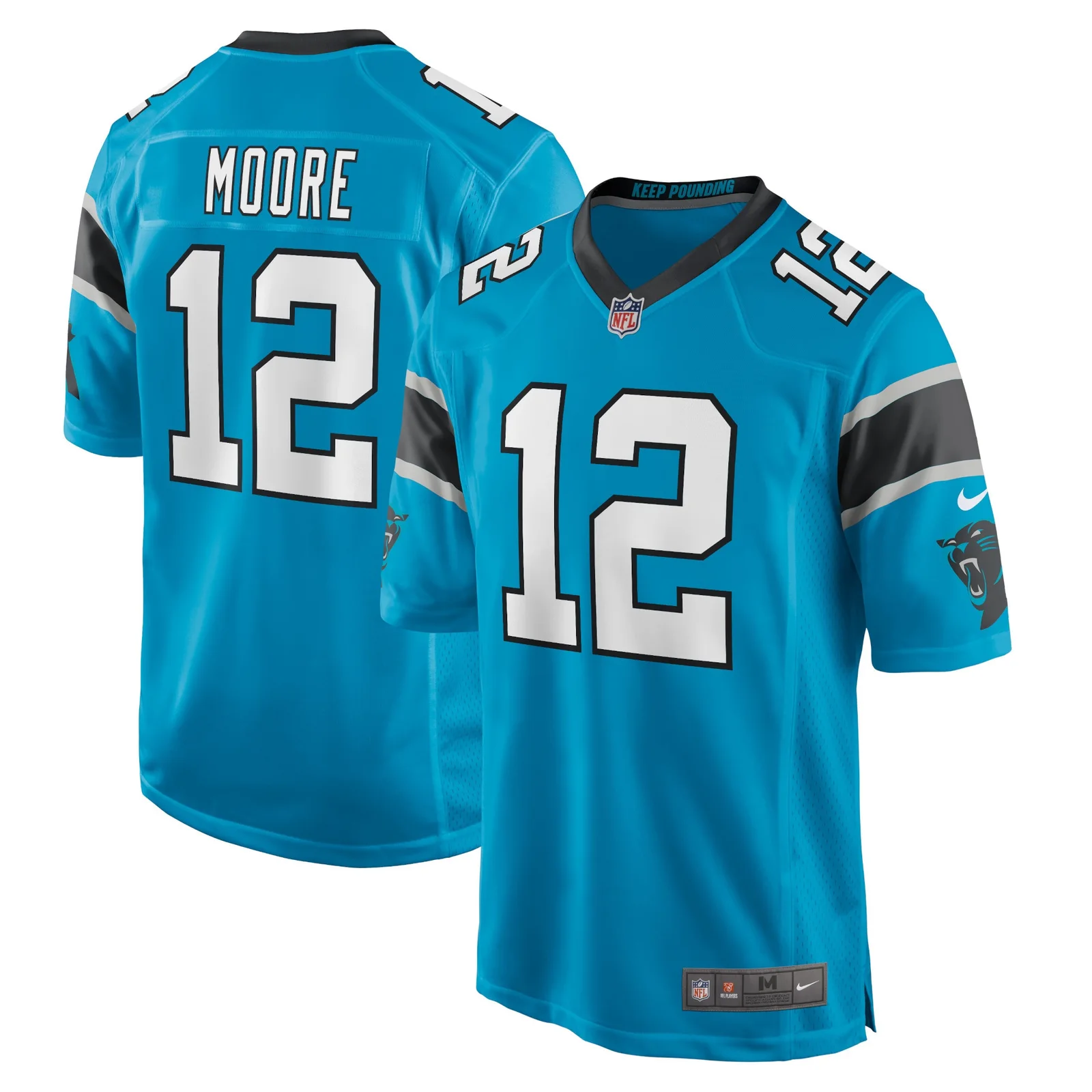 Men's DJ Moore Carolina Panthers Game Jersey - Blue -