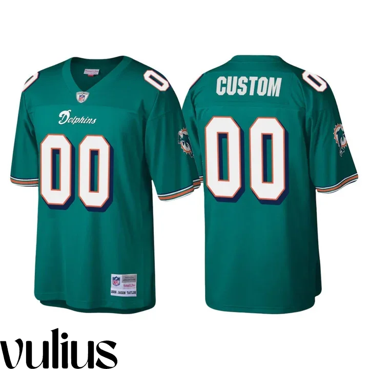 Dolphins Custom Jersey, Aqua Men's Jersey, Legacy  Jersey