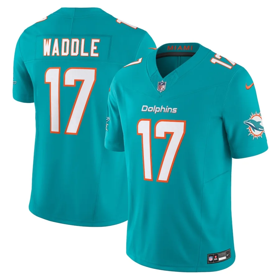 Jaylen Waddle Jersey, Aqua Men's, Vapor F.U.S.E. Limited Jersey -