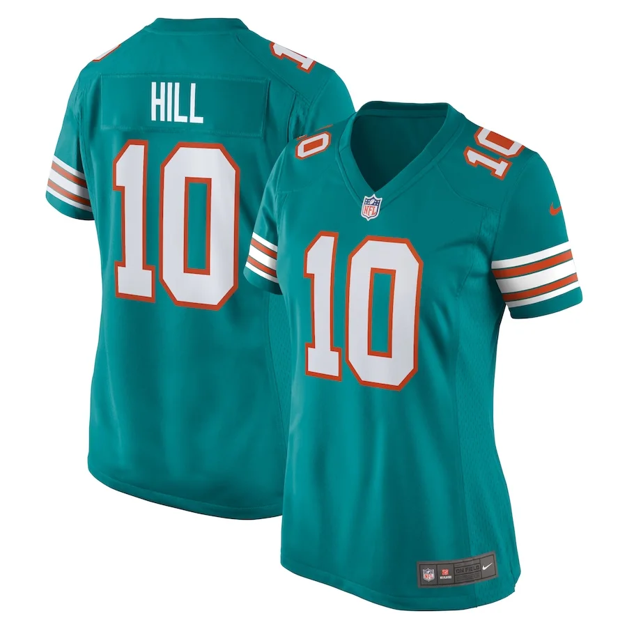 Tyreek Hill Jersey, Aqua Woman's, Alternate Game Jersey -
