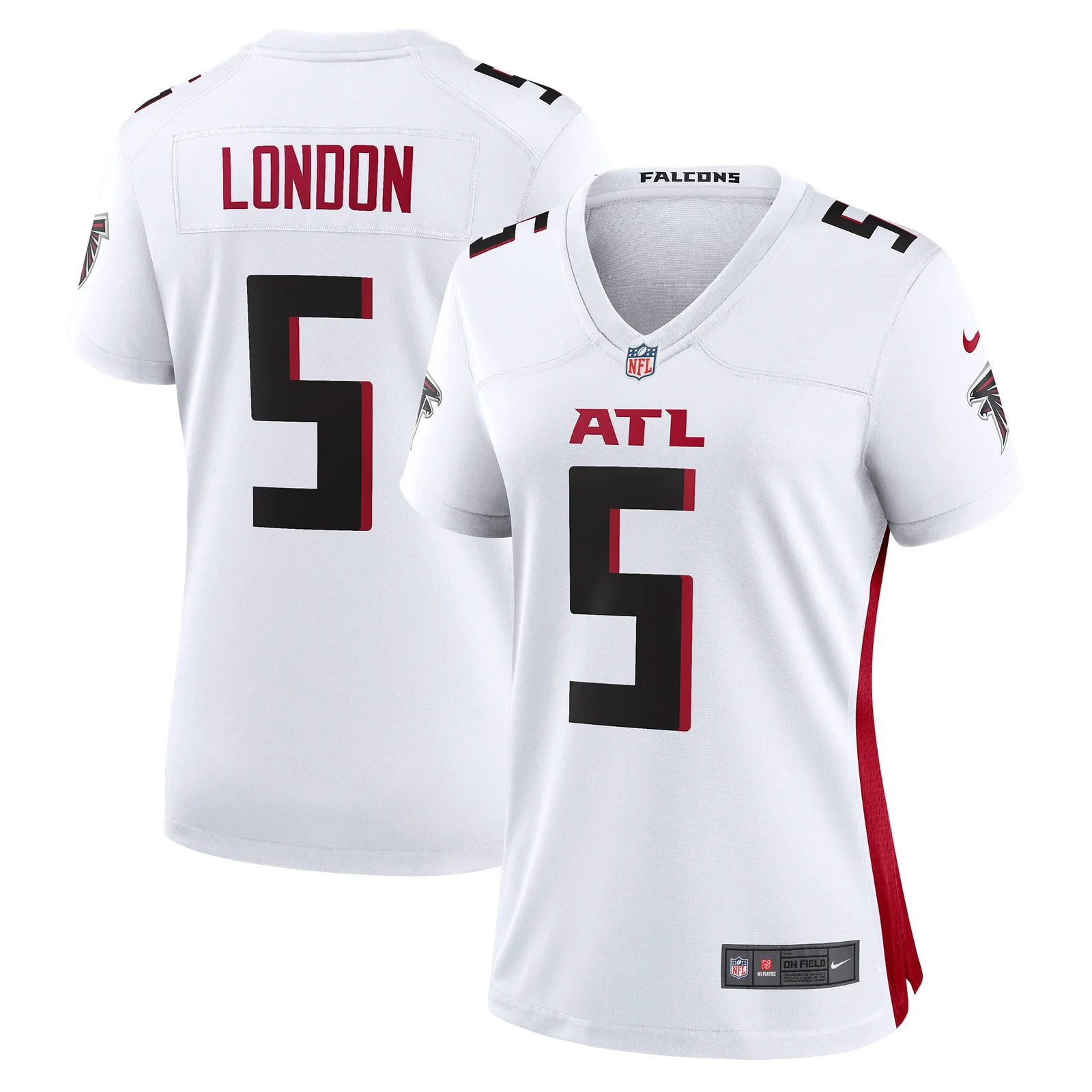 Drake London Atlanta Falcons Woman's Away Game Player Jersey - White -