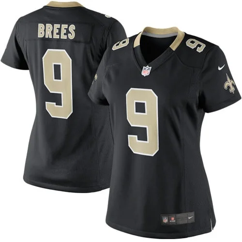 Drew Brees New Orleans Saints Woman's Player Game Jersey - Black -