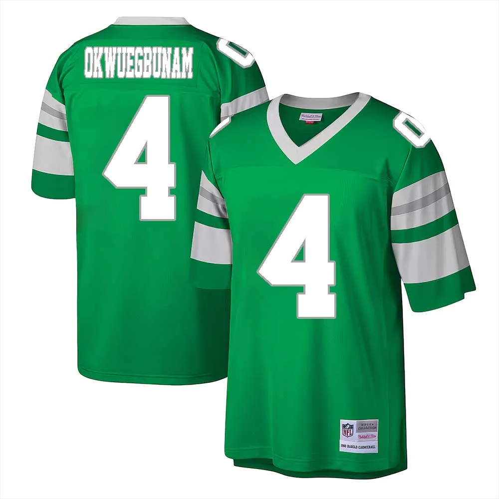 Albert Okwuegbunam No 4 Philadelphia Eagles Throwback Kelly Green 1