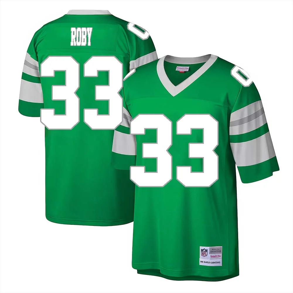 Bradley Roby No 33 Philadelphia Eagles Throwback Kelly Green