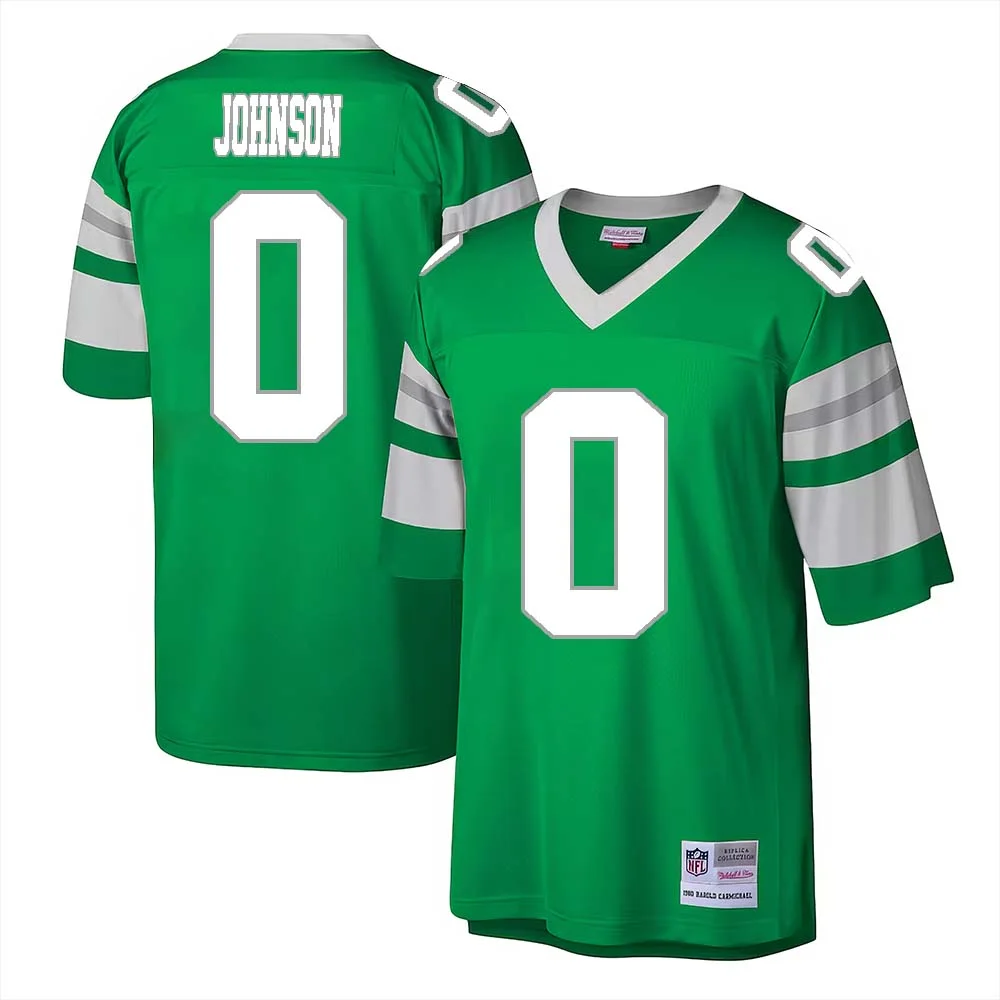 Brian Johnson No 0 Philadelphia Eagles Throwback Kelly Green 1