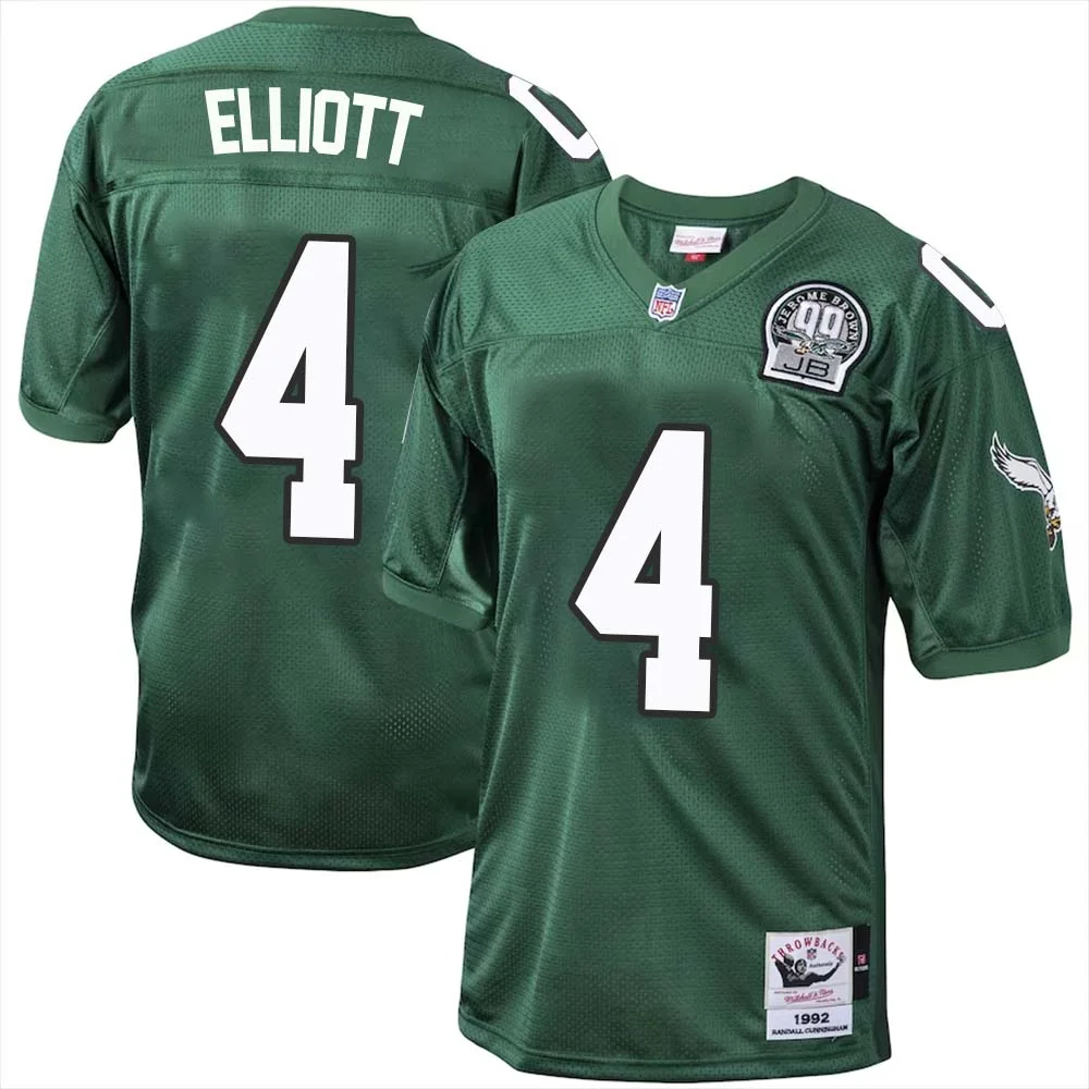 Jake Elliott No 4 Philadelphia Eagles Mitchell Ness Kelly Green 1992 Authentic Throwback Retired Player Jersey 1
