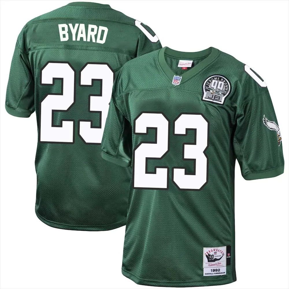 Kevin Byard No 23 Philadelphia Eagles Mitchell Ness Kelly Green 1992 Authentic Throwback Retired Player Jersey 1