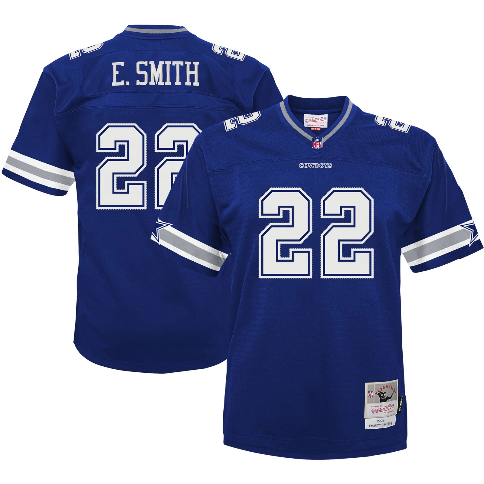 Men's Emmitt Smith Dallas Cowboys Mitchell &amp; Ness Preschool 1996 Retired Player Legacy Jersey - Navy -
