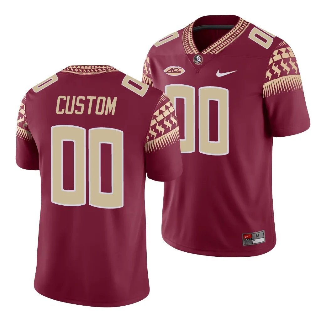 Youth's Florida State Seminoles Custom Garnet Game College Football Jersey -