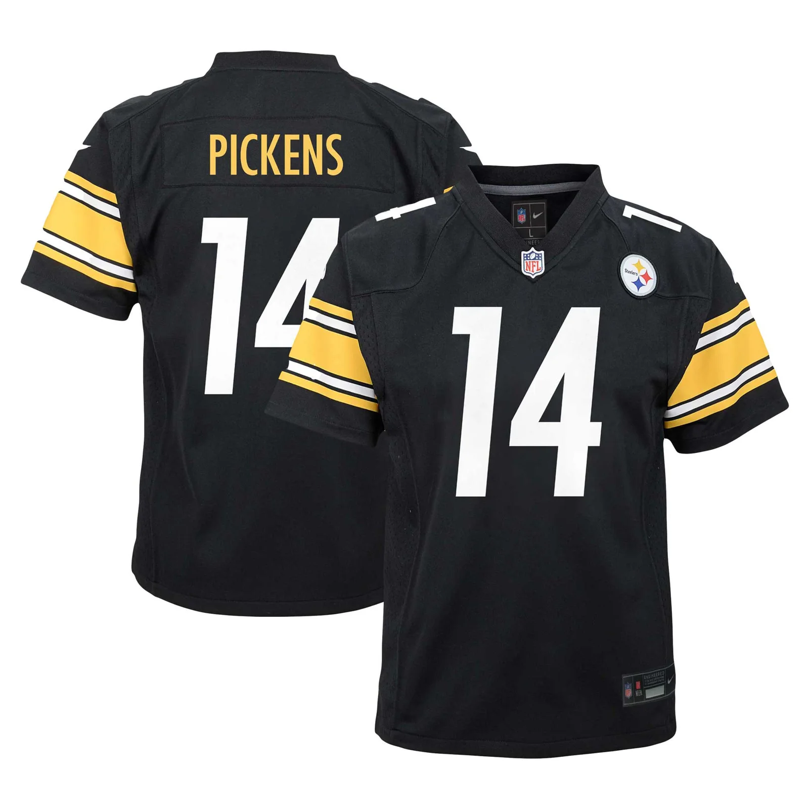 George Pickens Pittsburgh Steelers Youth Game Jersey - Black -