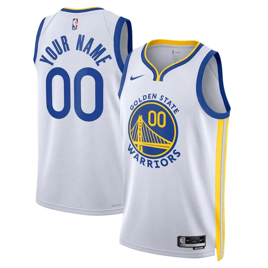 Men's Custom Golden State Warriors 2022/23 Swingman Jersey White - Association Edition -