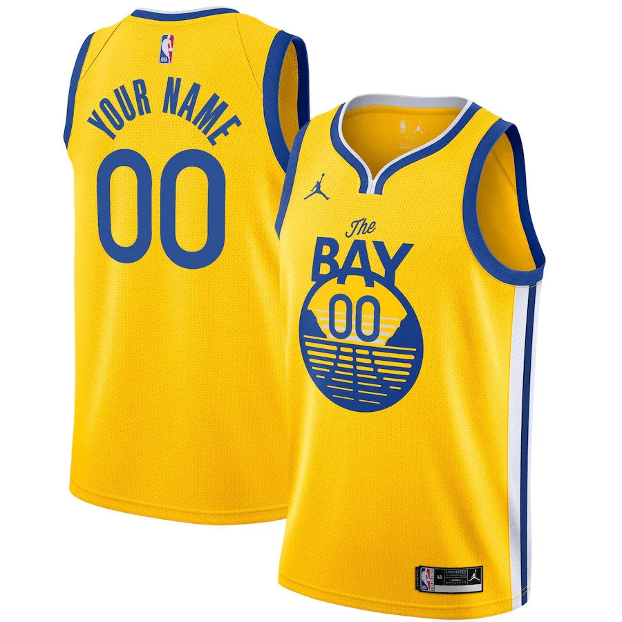 Men's Golden State Warriors Jordan Statet Swingman Jersey - Custom - -