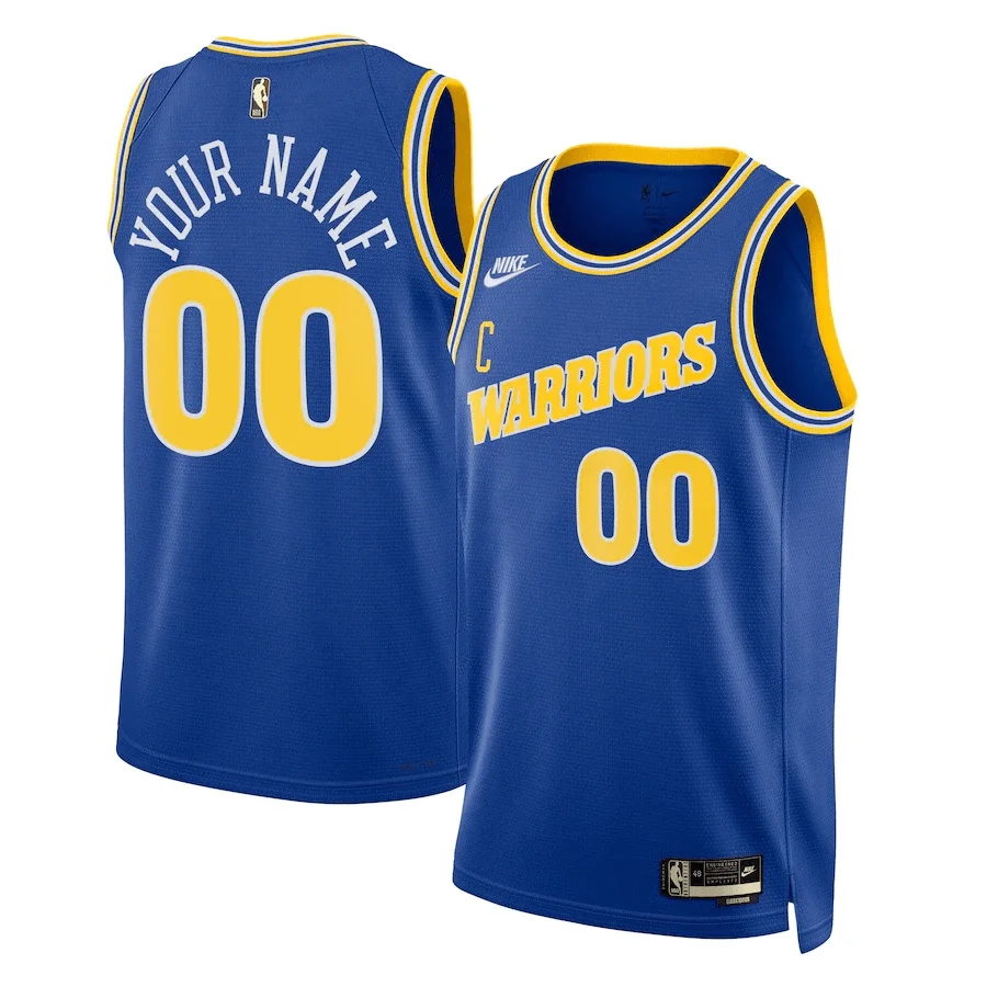 Youth's Custom Golden State Warriors 2022/23 Swingman Jersey - Classic Edition - Blue -