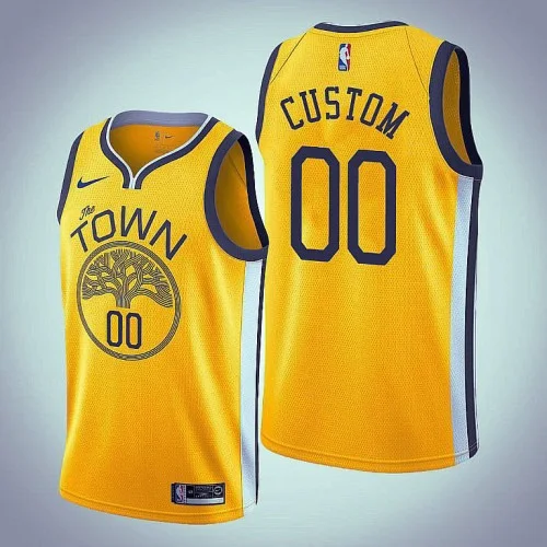 Youth's Golden State Warriors #00 Custom Earned Jersey - -