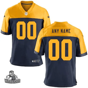 Youth's Green Bay Packers Alternate Game Jersey - Custom -