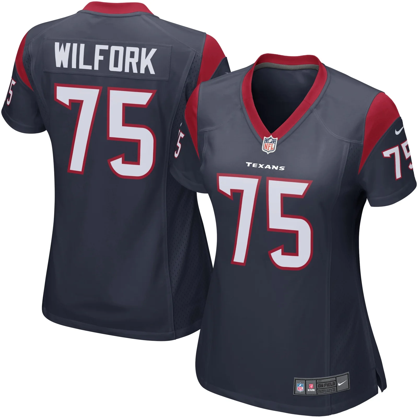 Vince Wilfork Houston Texans Woman's Game Jersey - Navy Blue -