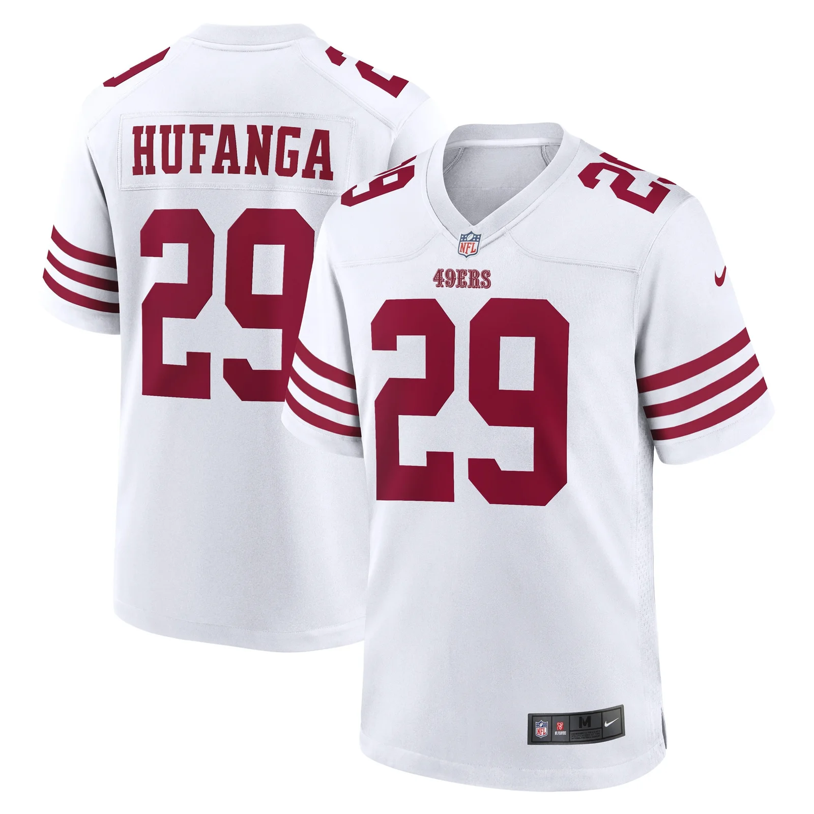 Men's Talanoa Hufanga San Francisco 49ers Away Game Player Jersey - White -