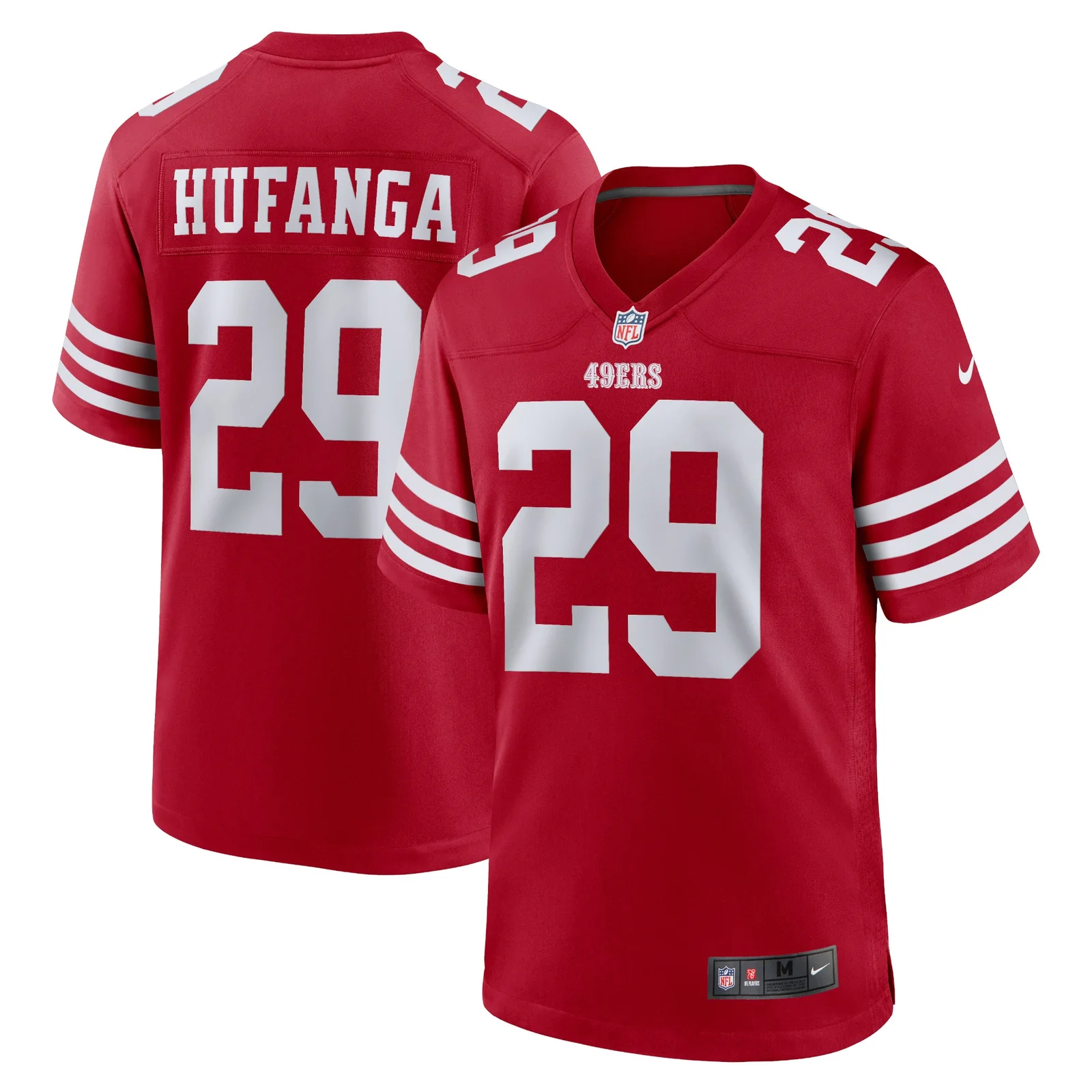 Men's Talanoa Hufanga San Francisco 49ers Game Player Jersey - Scarlet -