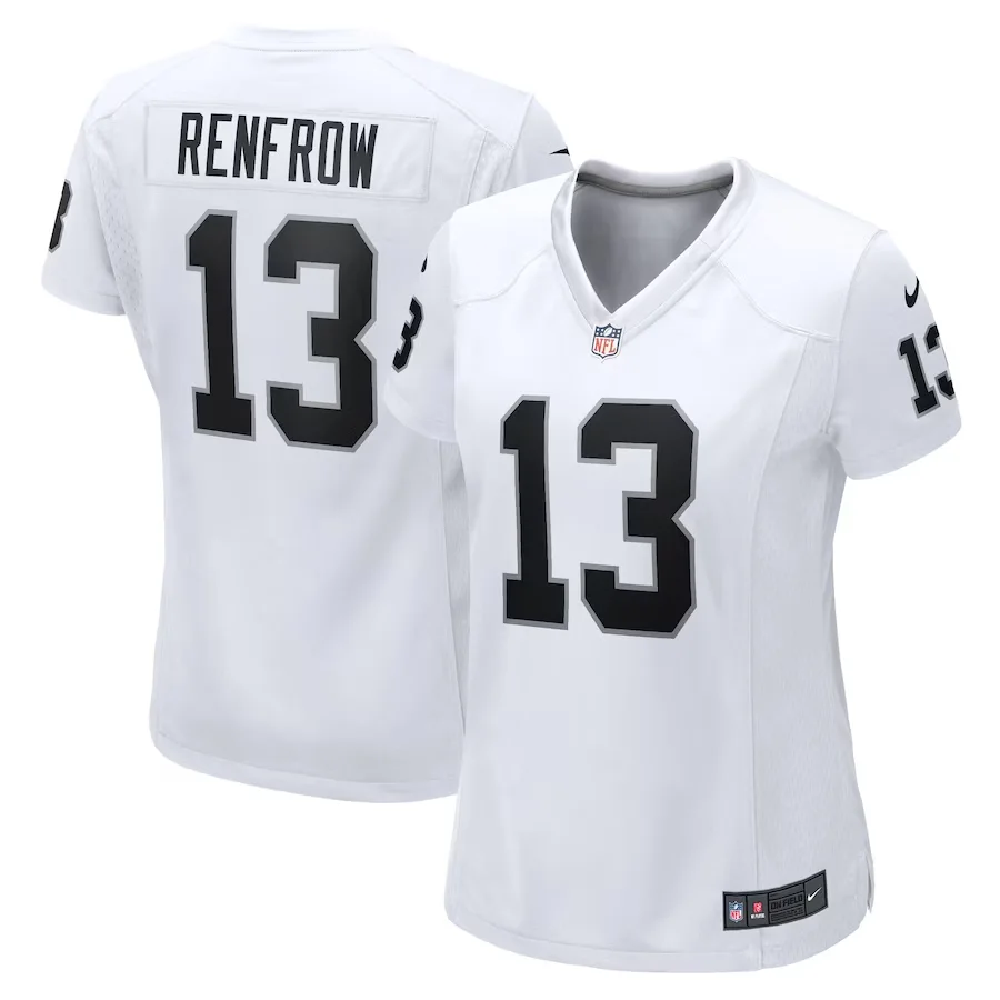 Hunter Renfrow Jersey, White Woman's, Game Player Jersey -