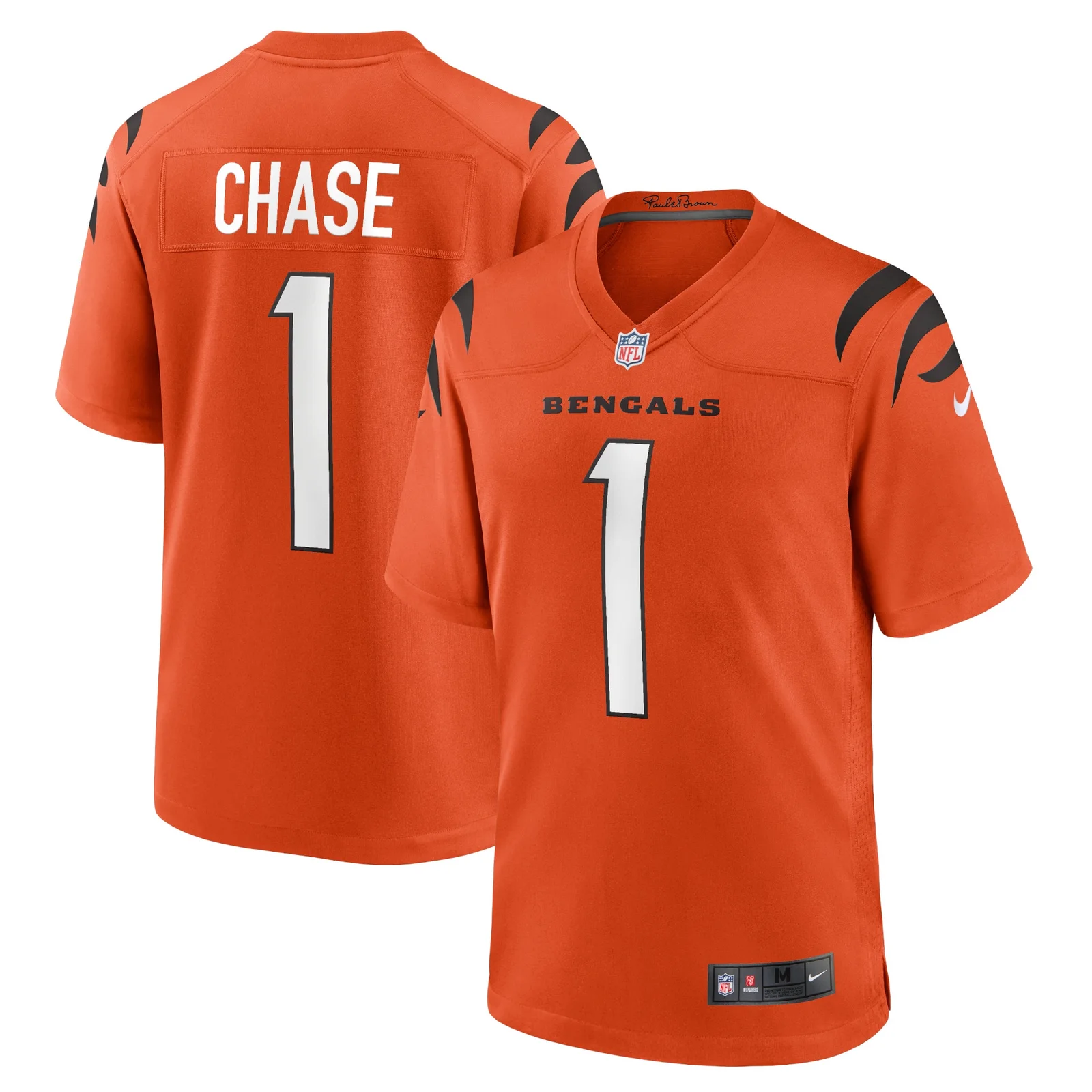 Men'sJa'Marr Chase Cincinnati Bengals Alternate Game Jersey - Orange -
