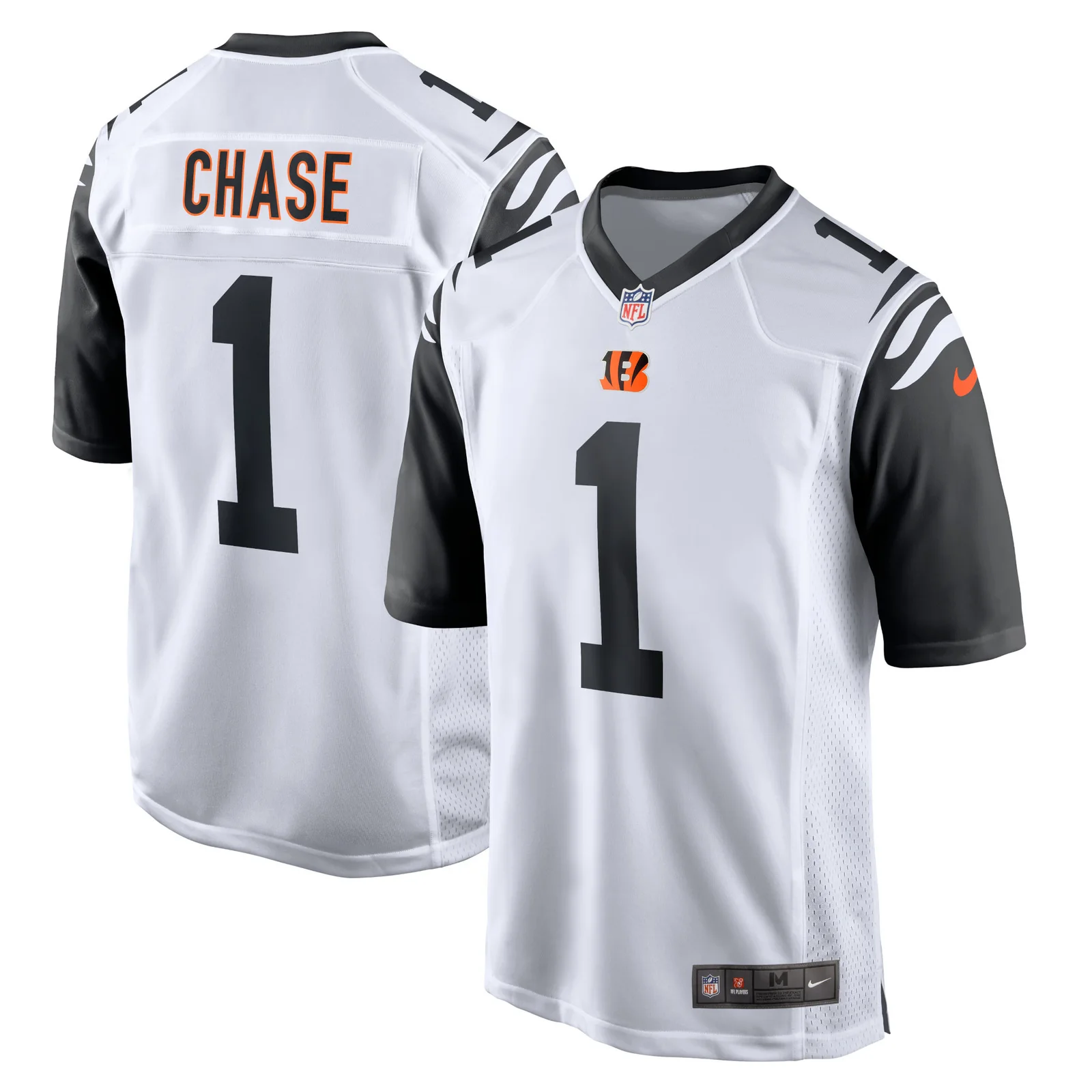 Men'sJa'Marr Chase Cincinnati Bengals Alternate Game Player Jersey - White -