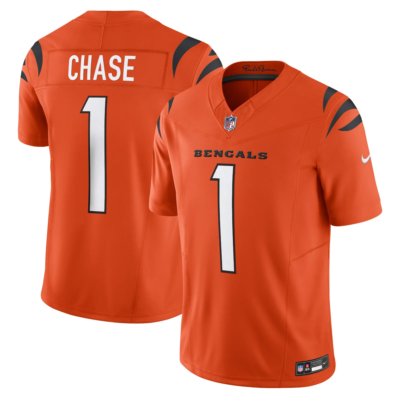 Men'sJa'Marr Chase Cincinnati Bengals Vapor F.U.S.E. Limited Jersey - Orange -