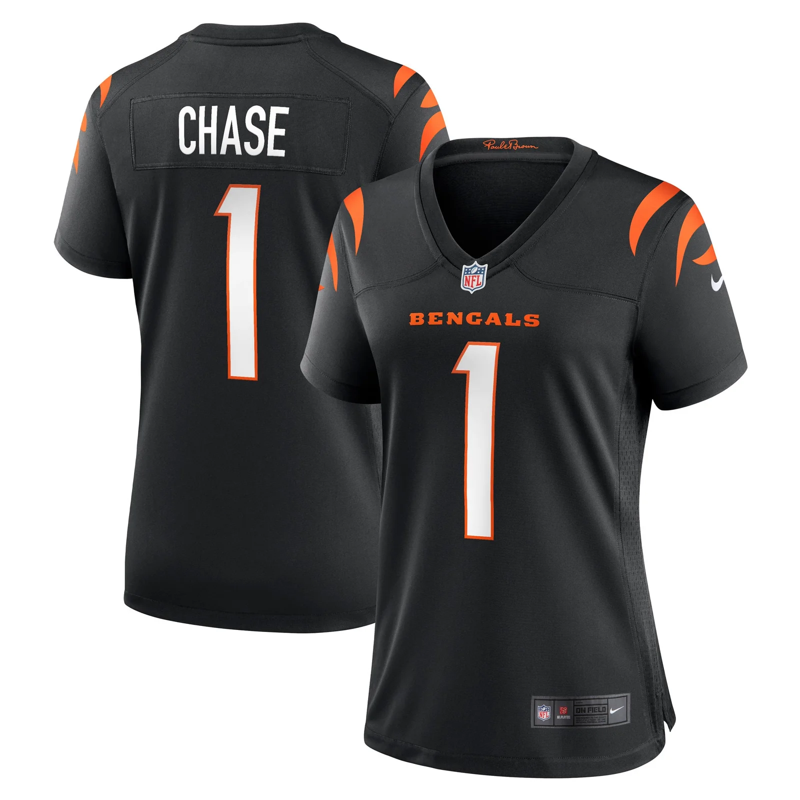 Ja'Marr Chase Cincinnati Bengals Woman's Game Jersey - Black -