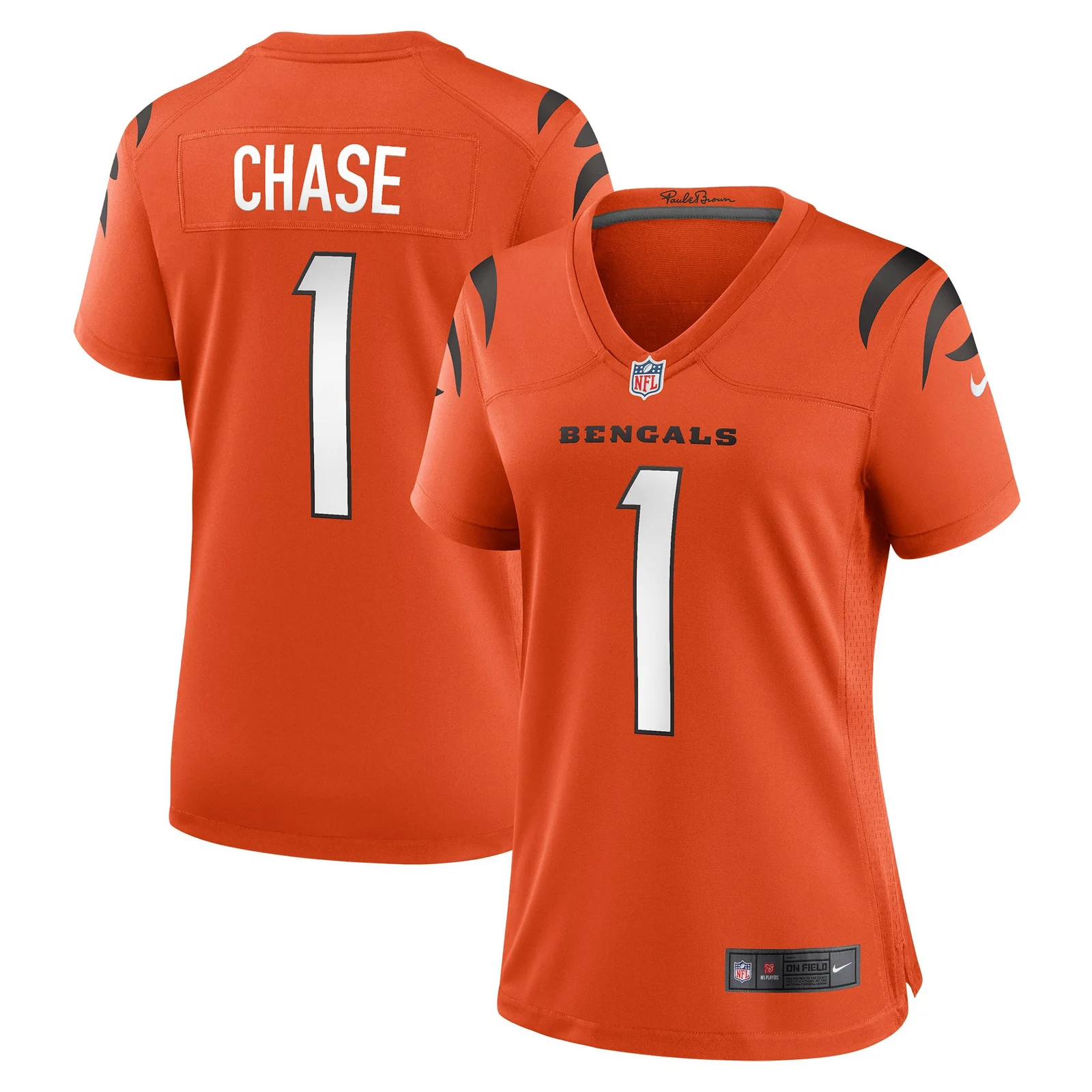Ja'Marr Chase Cincinnati Bengals Woman's Game Jersey - Orange -