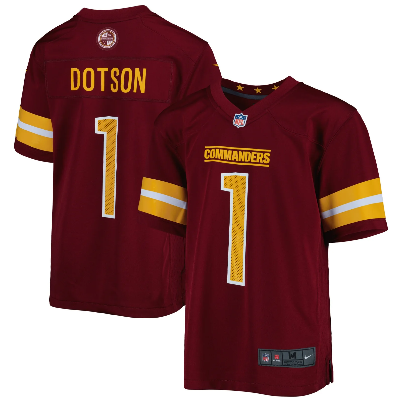 Jahan Dotson Washington Commanders Youth Game Jersey - Burgundy -