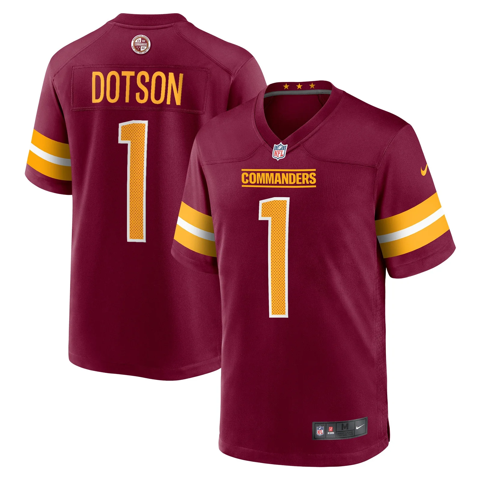 Men's Jahan Dotson Washington Commanders Player Game Jersey - Burgundy -